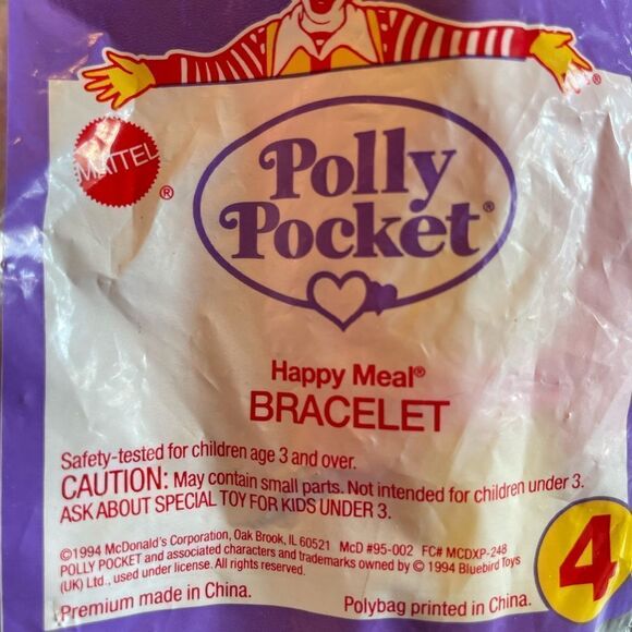 McDonald’s Polly Pocket Ring and Bracelet Sealed - Picture 2 of 9